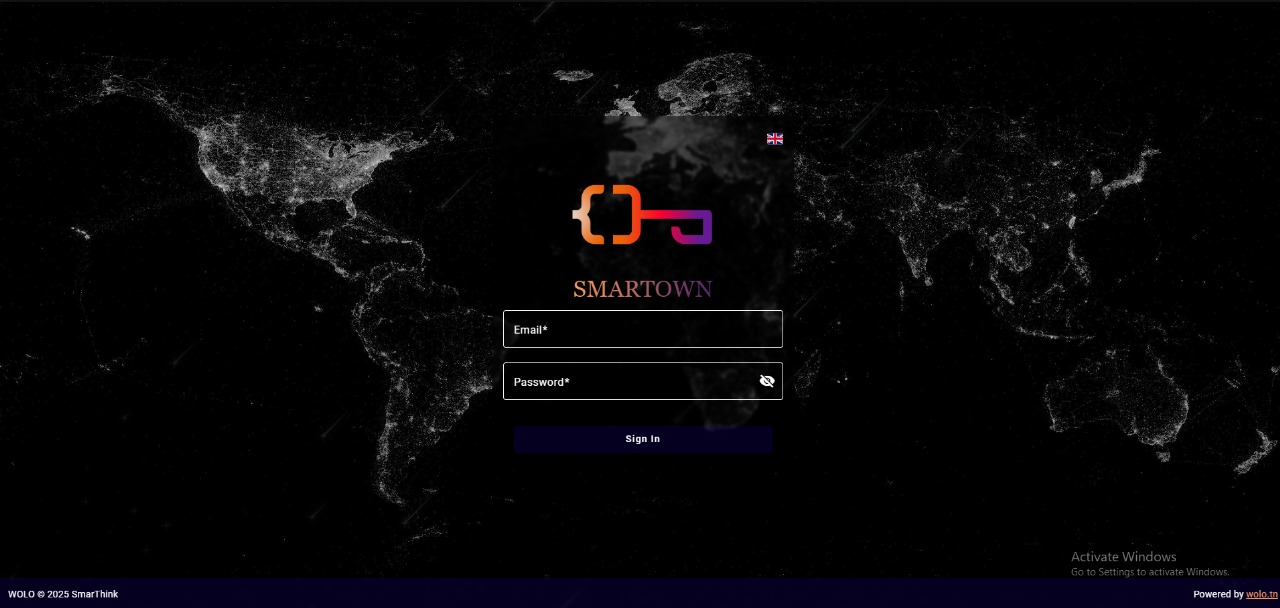 Projet Smartown — carte SIG